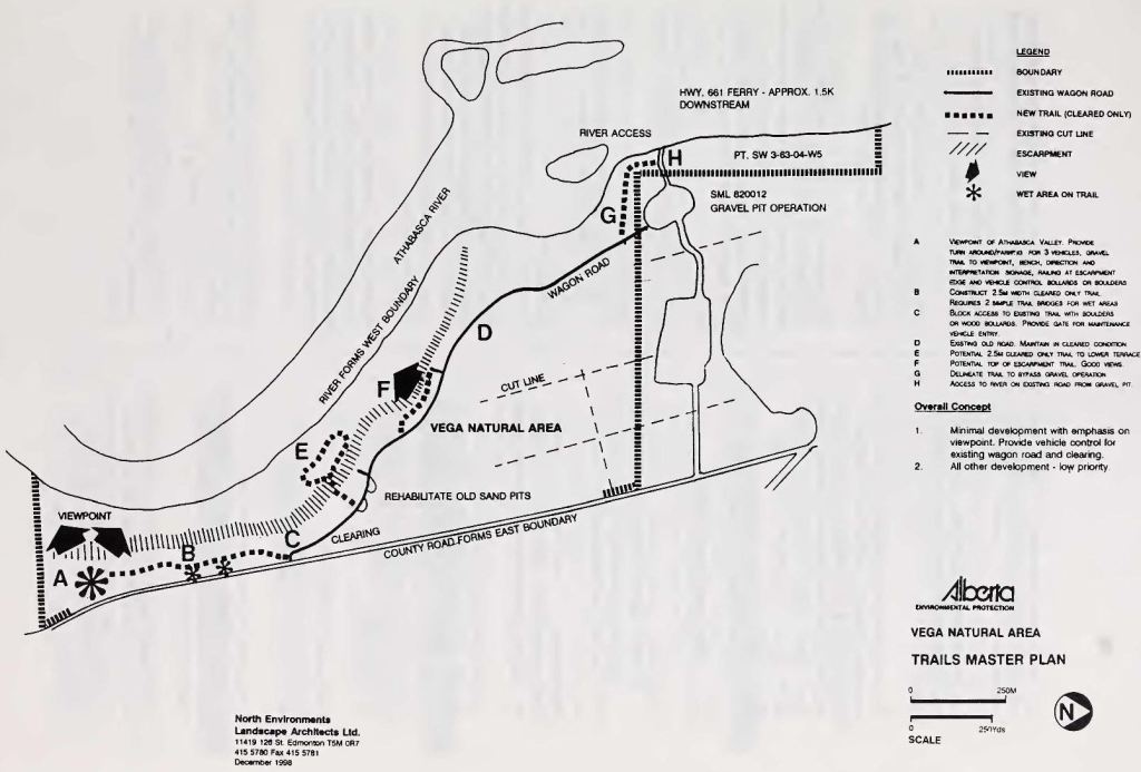 Vega Natural Area, Trails Master Plan; April 1999 (Government of Alberta)