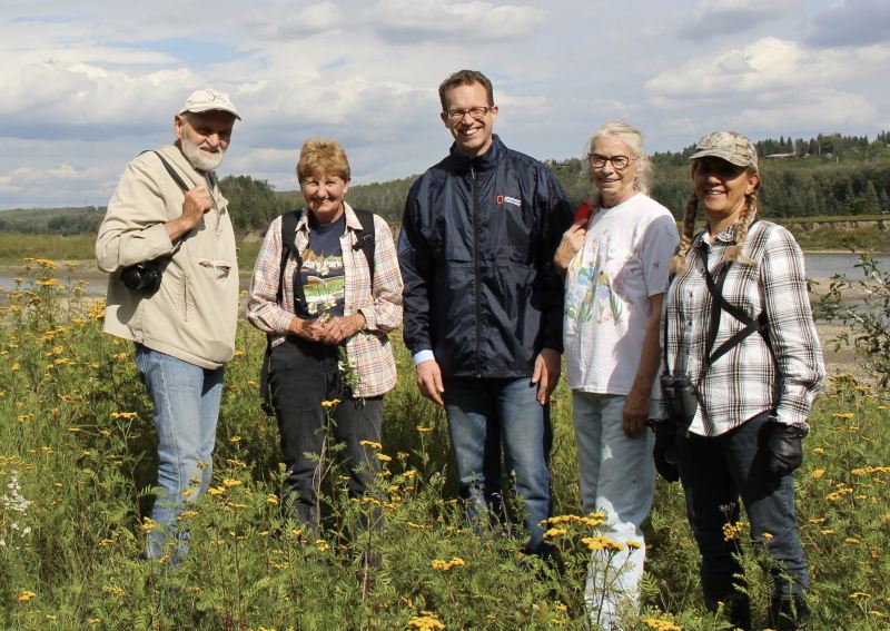 Marlin Schmidt, MLA and Environment Critic on a visit on 2019-08-29 (E. Springer)