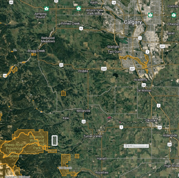 Screen capture from the SAPAA-Google Map of Macabee Natural Area (PNT).