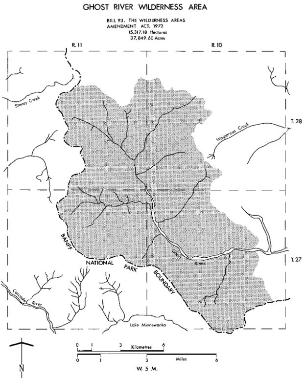 Ghost River Site Map (Government of Alberta)