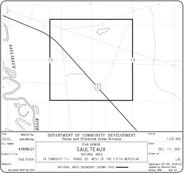 Saulteaux Site Map (Government of Alberta)