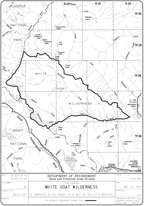 White Goat Site Map (Government of Alberta)