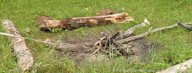 Fire pit at the top of Mount Butte.