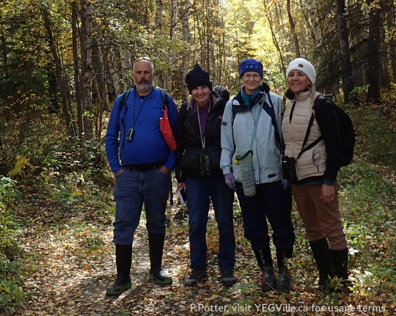 L-R, Frank, Patsy, Susan, and Manna, Lloyd Creek NA, 2024-09-30, P. Potter.