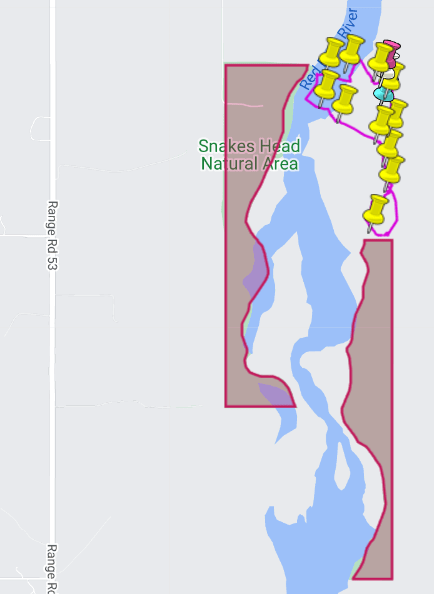 Route map for Snakes Head PNT, 2024-10-03-Tony B.