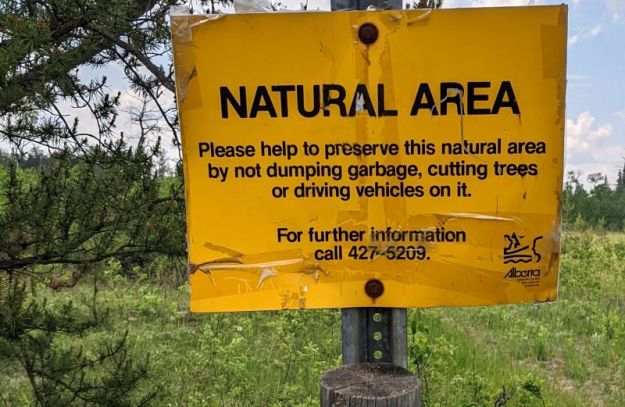 Boundary sign on Opal NA, 2022-06-16, M. Parseyan.