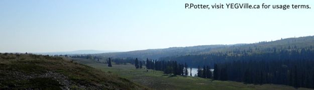 Looking SW across the Bow River and downstream portion of the NA, 2025-09-16, Wildcat Island NA, P. Potter.