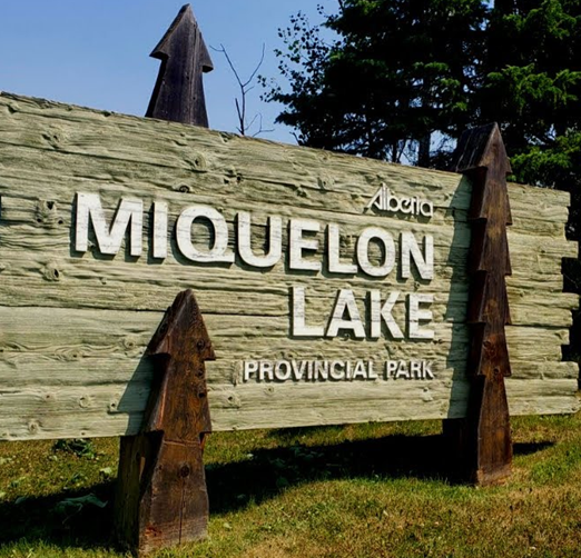 Miquelon Lake Sign.