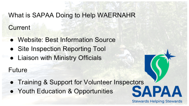 2026-03-20, Rural MLA - SAPAA Meeting, Slide: What is SAPAA Doing to Help WAERNAHR?
